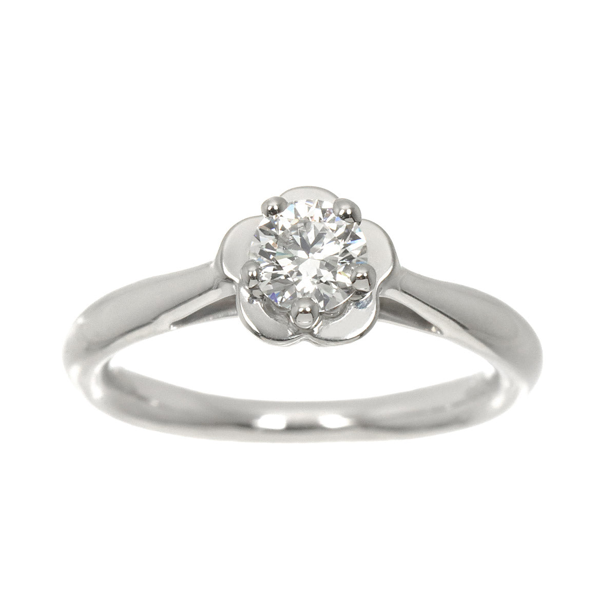 Camellia Diamond 0.33ct F/VVS2/3EX Ring Pt size47 4(US)
