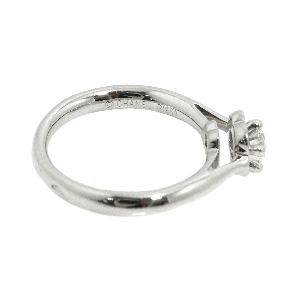 Camellia Diamond 0.33ct F/VVS2/3EX Ring Pt size47 4(US)