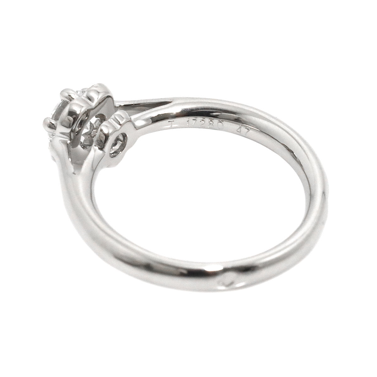 Camellia Diamond 0.33ct F/VVS2/3EX Ring Pt size47 4(US)