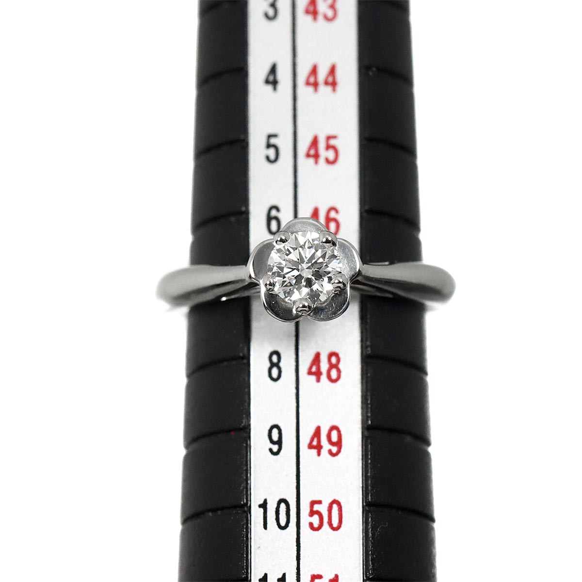 Camellia Diamond 0.33ct F/VVS2/3EX Ring Pt size47 4(US)