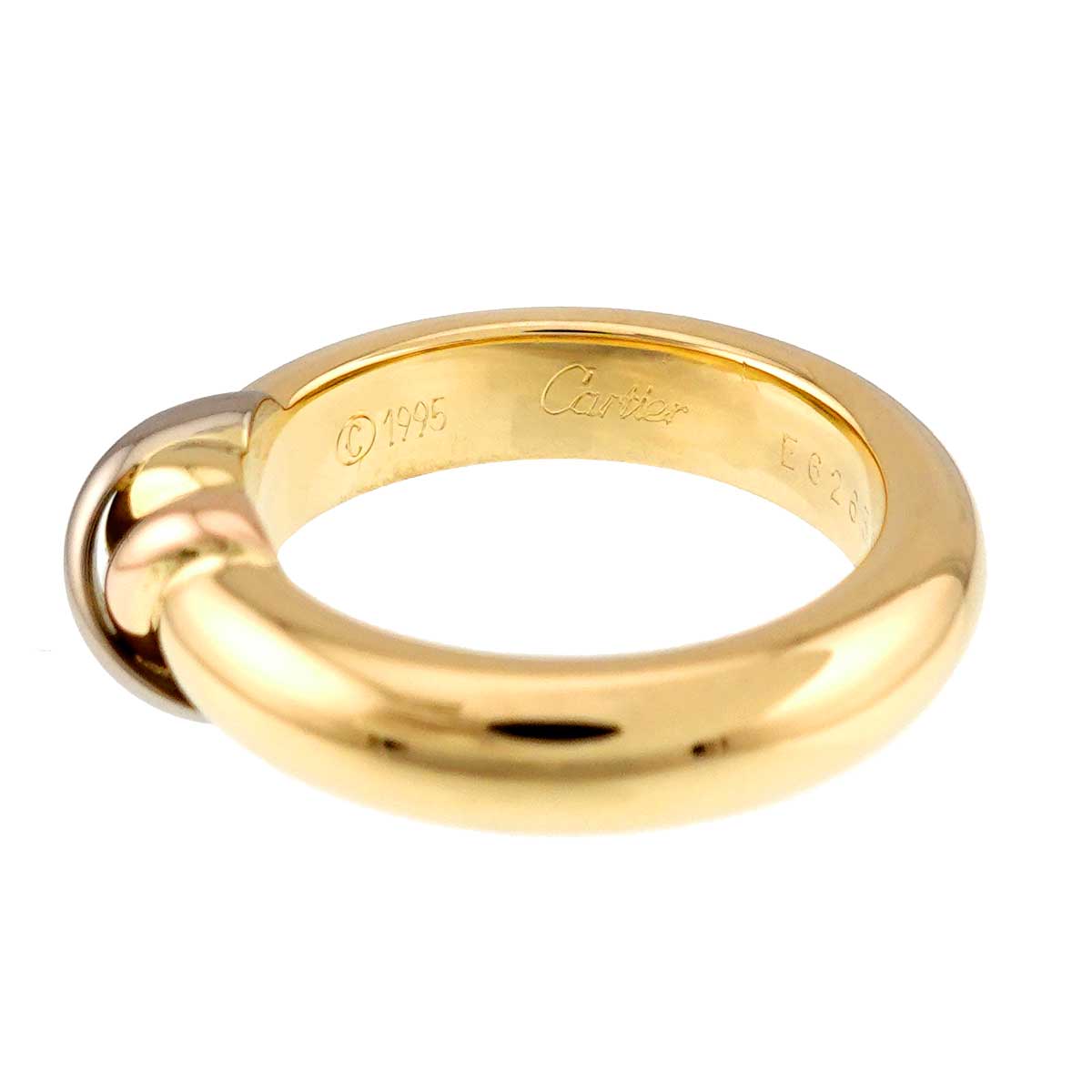 Thread Trinity Ring 18K YG WG PG 750 Size51 5.5-5.75(US)