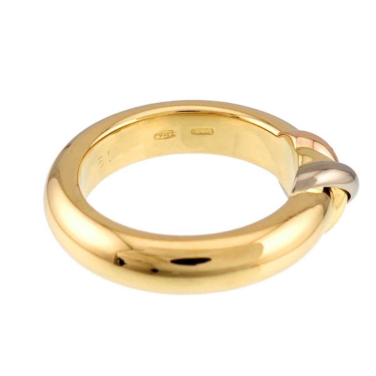 Thread Trinity Ring 18K YG WG PG 750 Size51 5.5-5.75(US)