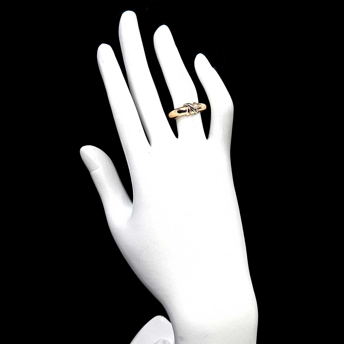 Thread Trinity Ring 18K YG WG PG 750 Size51 5.5-5.75(US)
