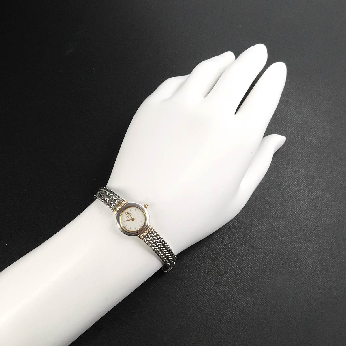 CREDOR GKTE010 1E70 0100 10P Diamond 750YG Quartz White Dial