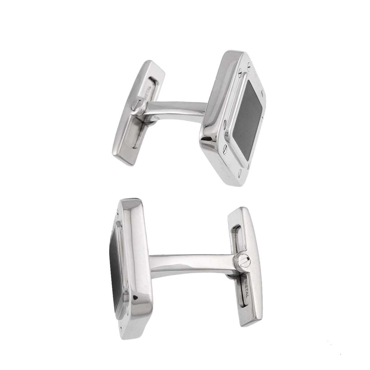 Santos Onyx Cufflinks SV Silver 925