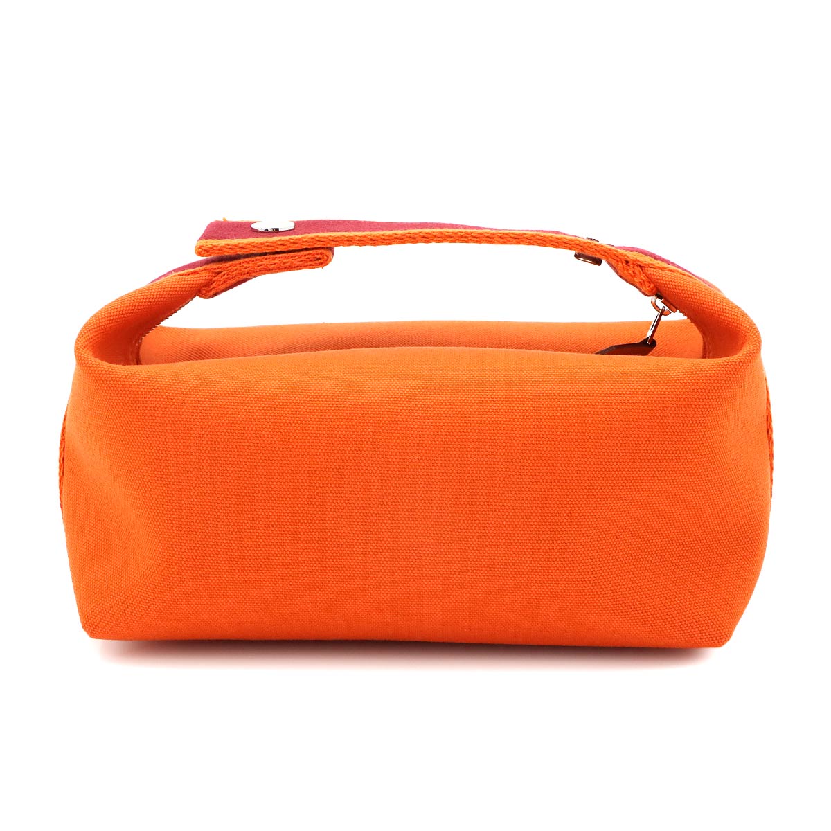 Bride a Brac PM Hand Bag Toile H Feu Orange Rouge H Pouch