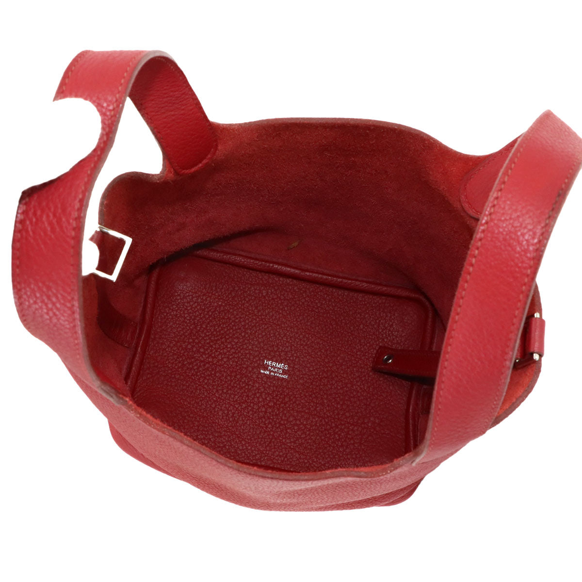 Picotin Lock PM Hand Bag Taurillon Clemence Rouge Grenade