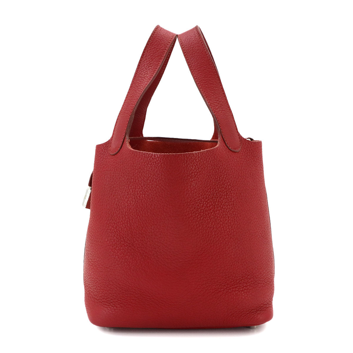 Picotin Lock PM Hand Bag Taurillon Clemence Rouge Grenade