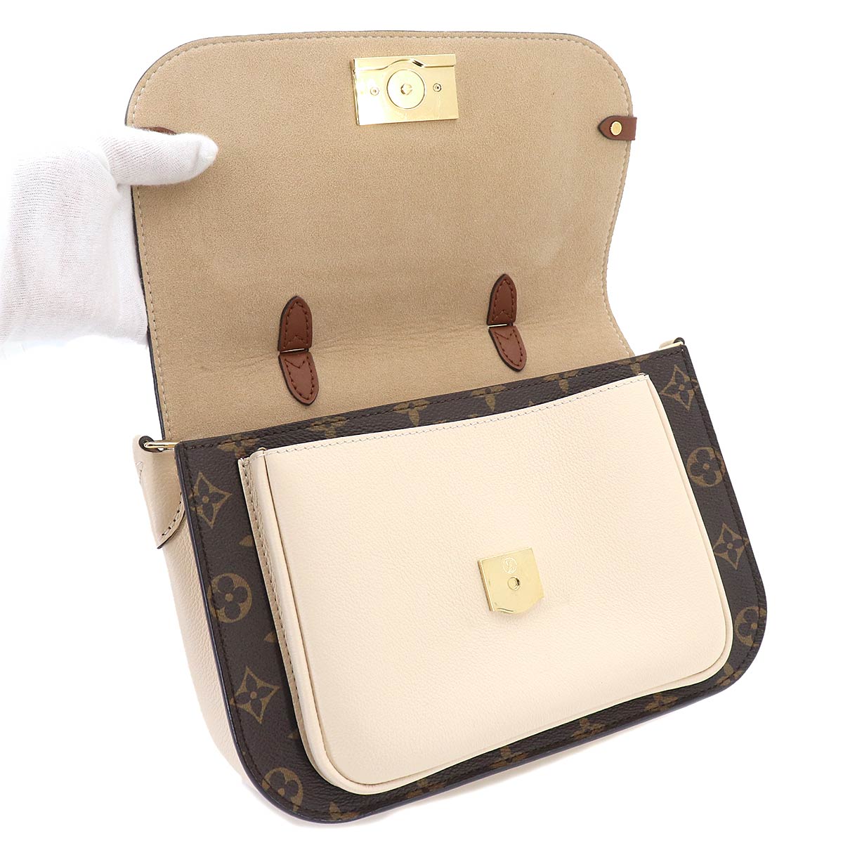 Monogram Vaugirard PM Handbag Shoulder Bag Creme M44353