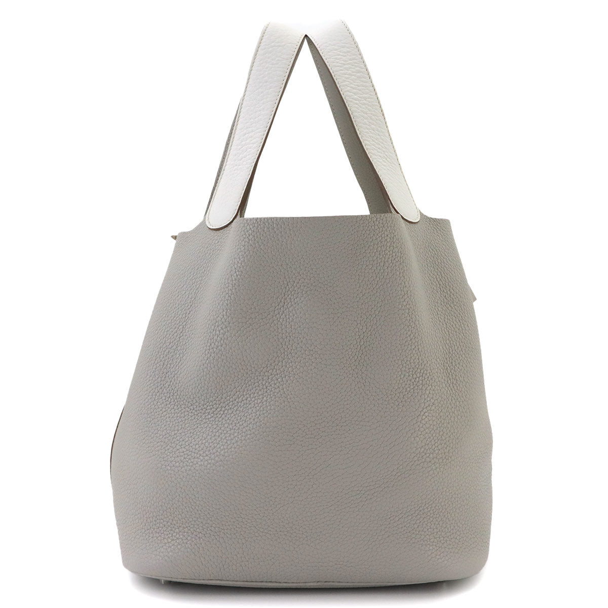 Picotin Lock Casaque GM Hand Bag Taurillon Clemence White