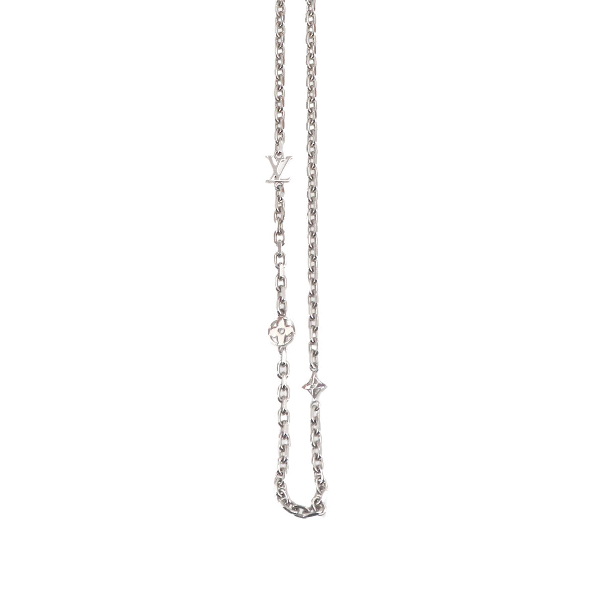 LV Yours Chain Necklace Silver M02739 Accessory