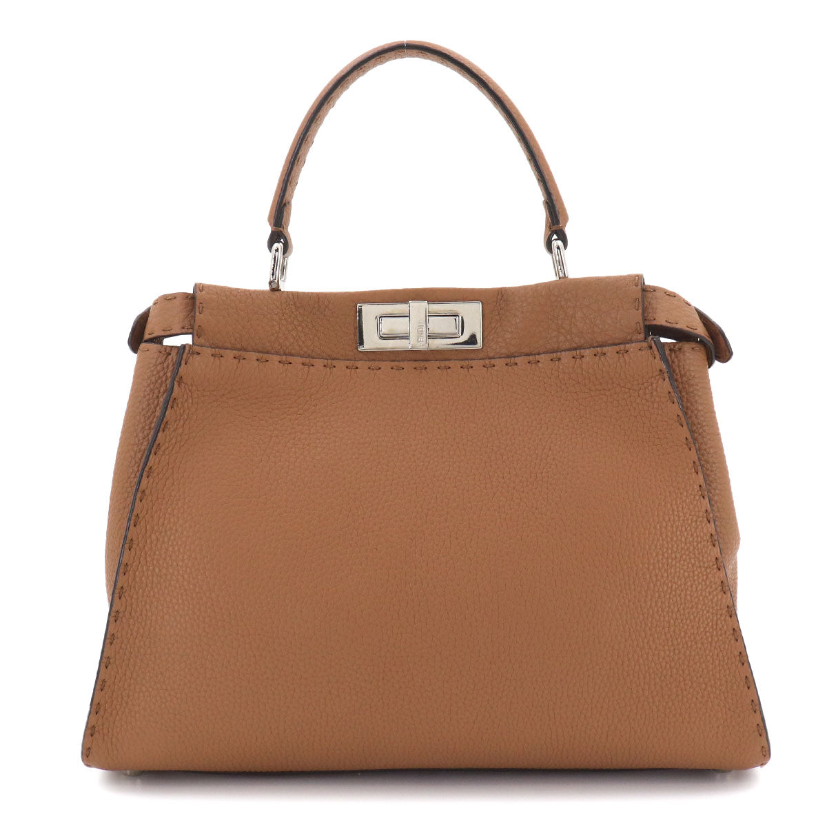 Selleria Peekaboo Regular Hand Bag Leather Brown 8BN290