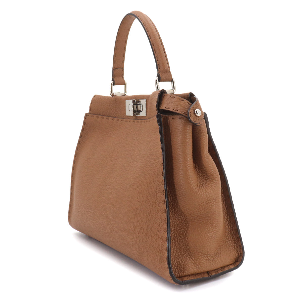 Selleria Peekaboo Regular Hand Bag Leather Brown 8BN290