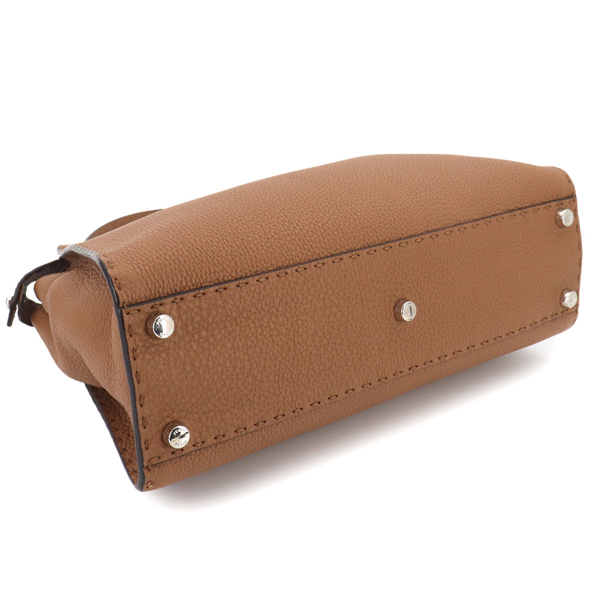 Selleria Peekaboo Regular Hand Bag Leather Brown 8BN290