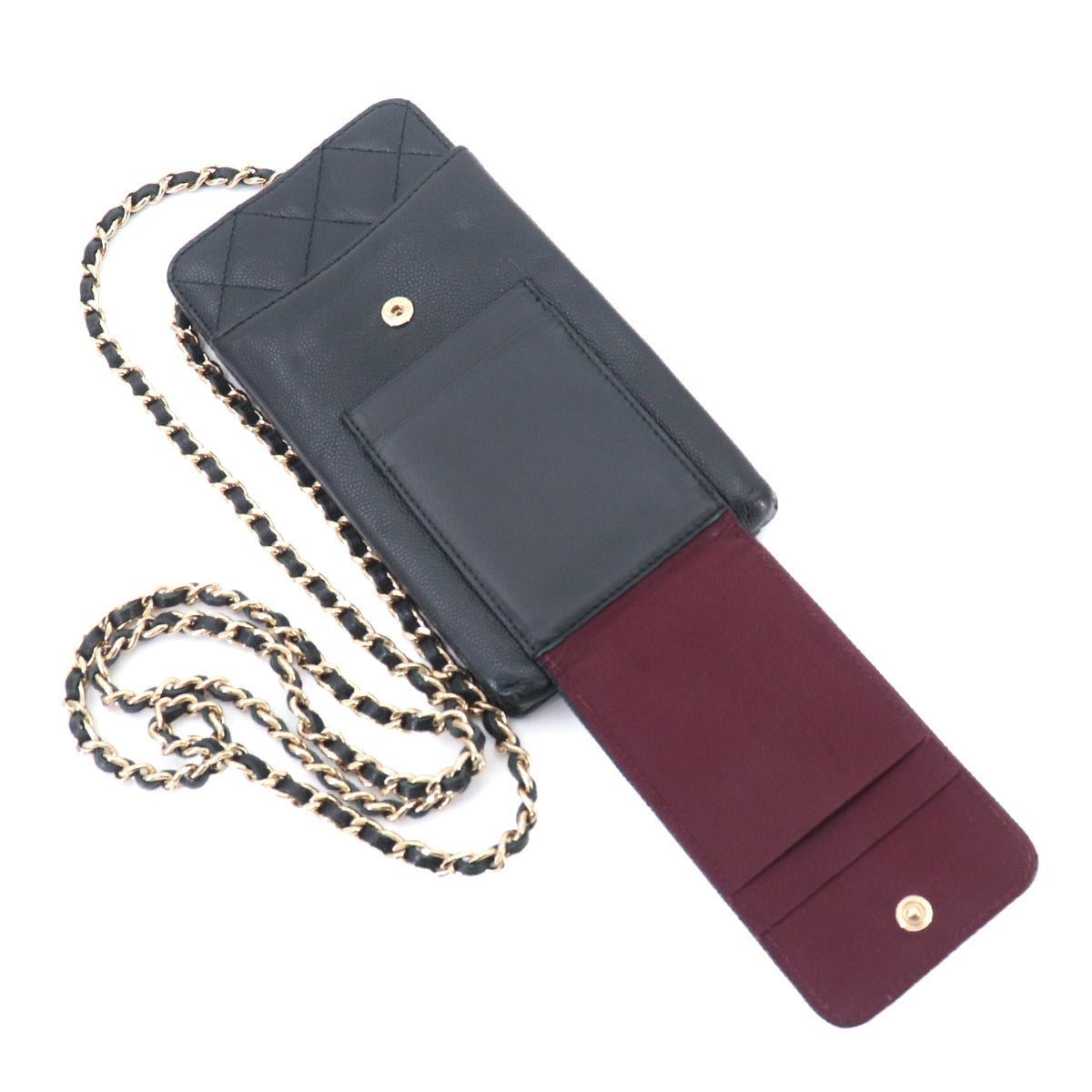 Matelasse Classic Phone Case Shoulder Bag Leather AP0990 Purse