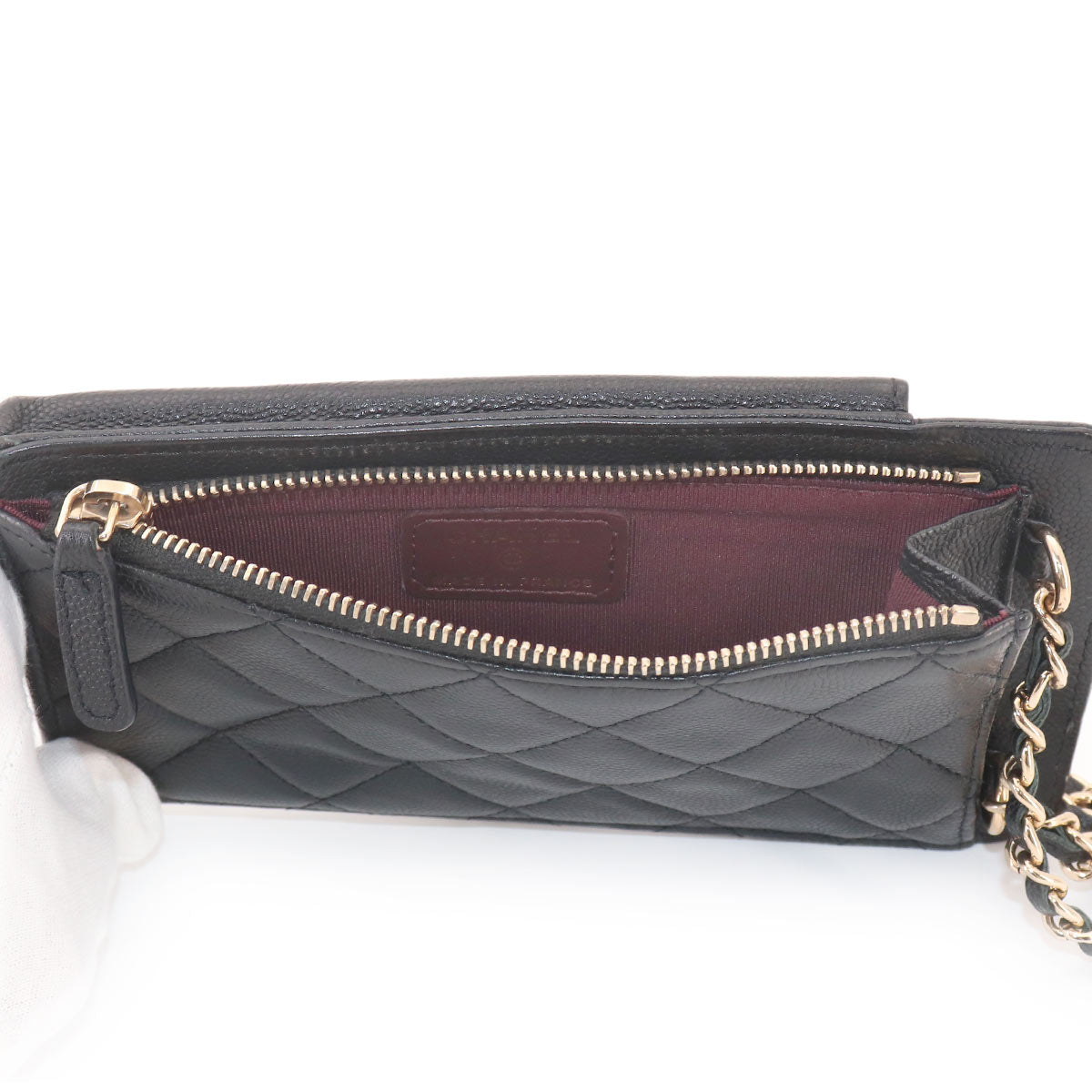Matelasse Classic Phone Case Shoulder Bag Leather AP0990 Purse