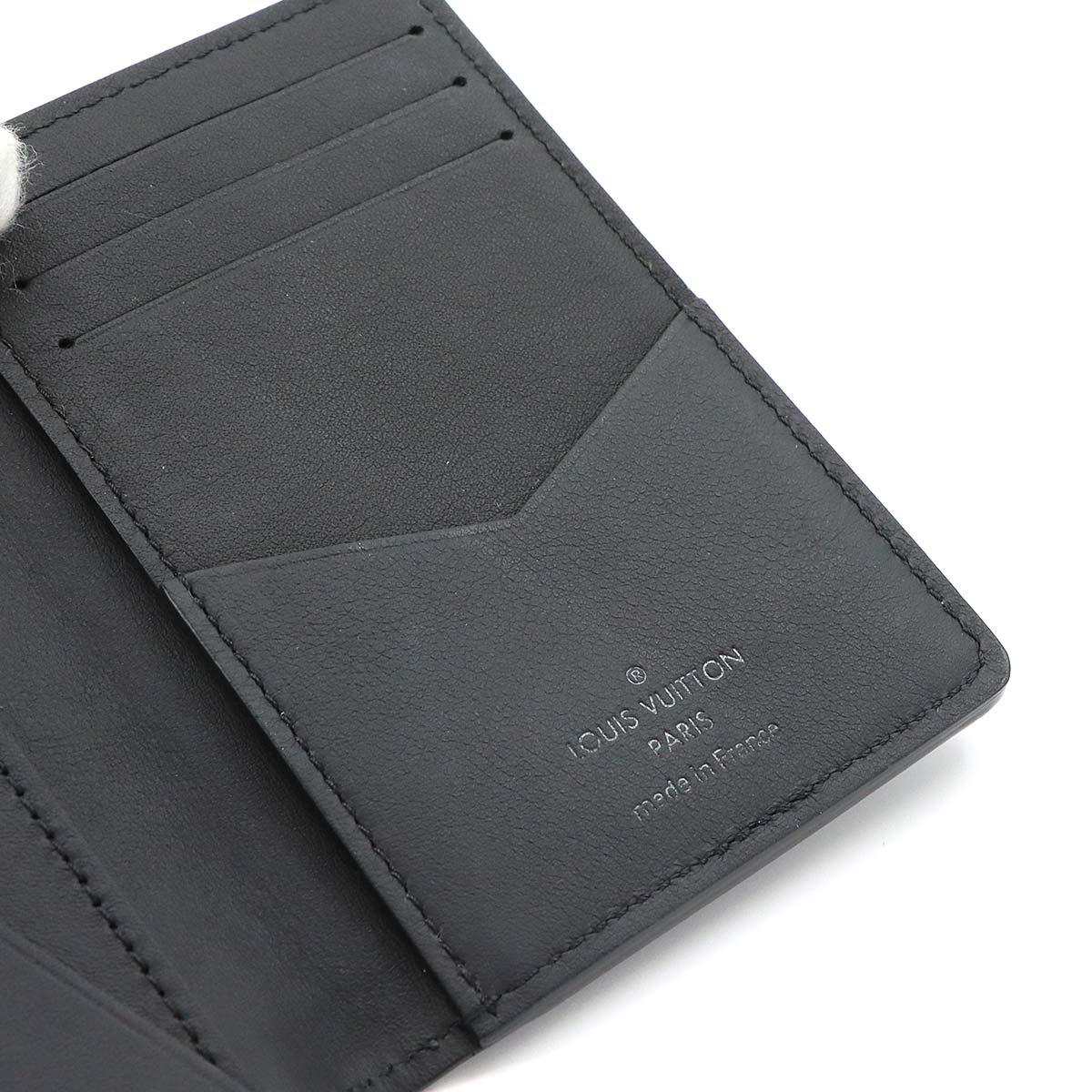 LV Aerogram Organizer Card Case Leather Black M69979
