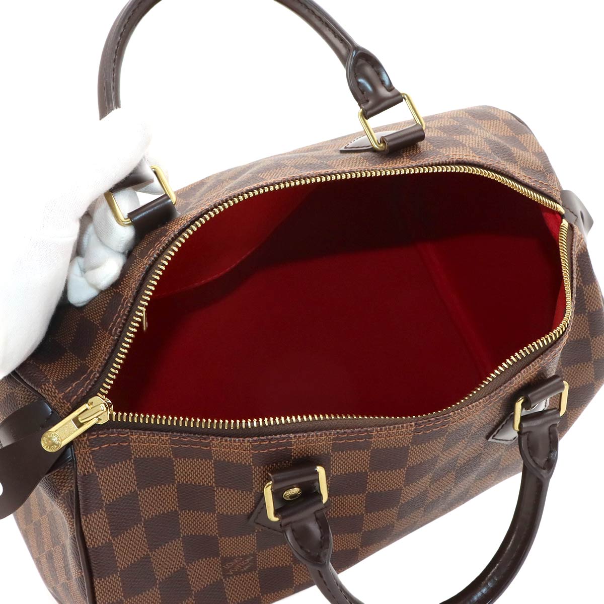 Damier Speedy 30 Hand Bag Ebene N41364 Brown Purse