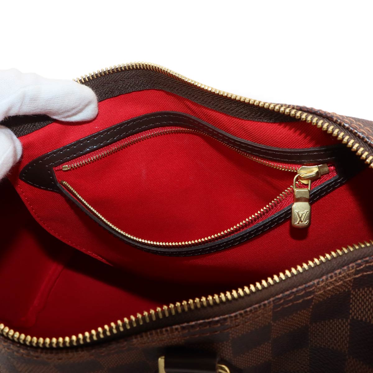 Damier Speedy 30 Hand Bag Ebene N41364 Brown Purse