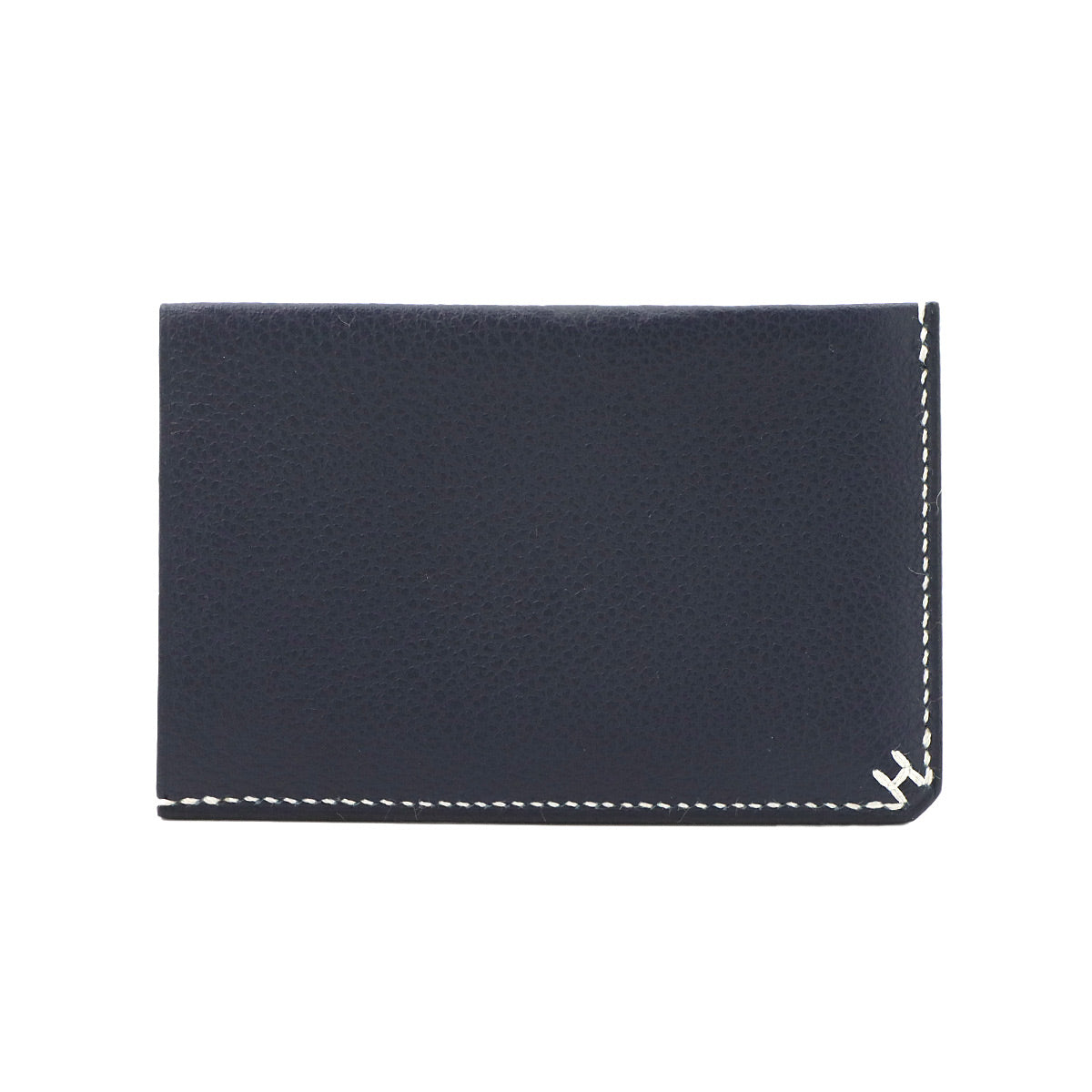 H Sellier Card Case Evercolor Bleu Nuit