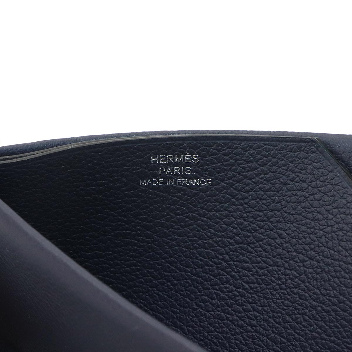 H Sellier Card Case Evercolor Bleu Nuit