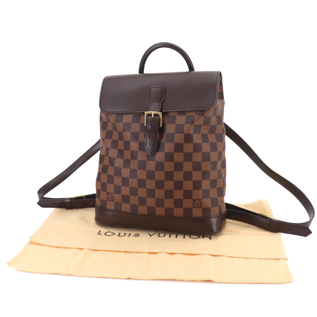 Damier Soho Backpack Ebene Brown N51132 Purse