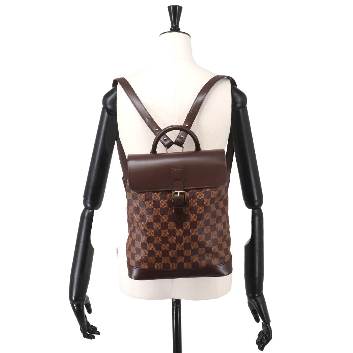 Damier Soho Backpack Ebene Brown N51132 Purse