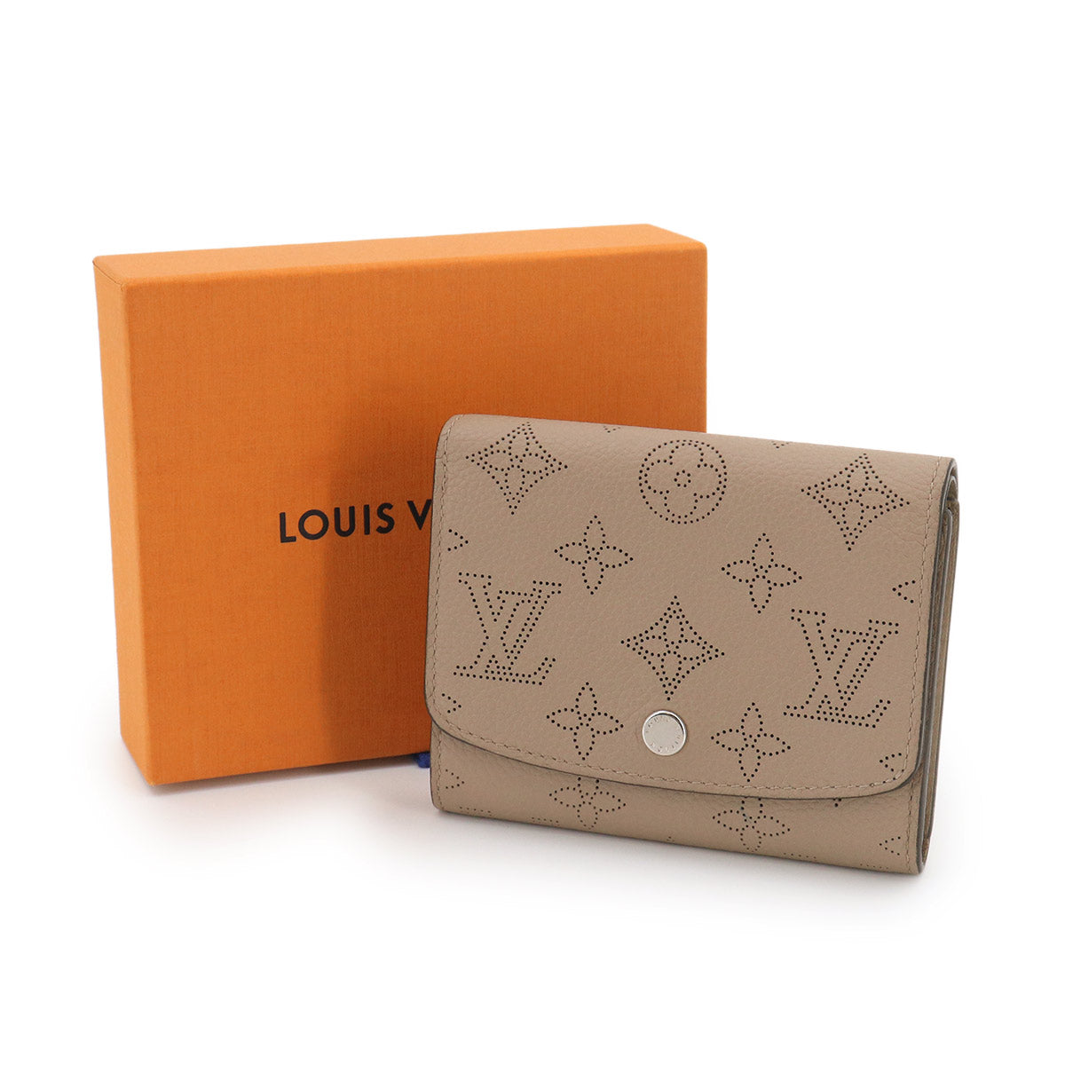Mahina Iris Compact Wallet Leather Galet M62542