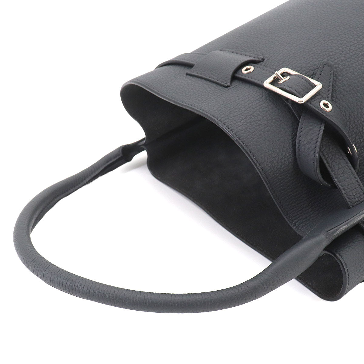 Big Bag Nano Bucket Hand Bag Leather Gray