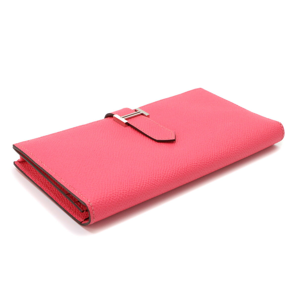 Bearn Souffle Long Wallet Veau Epsom Rose Azalee Purse