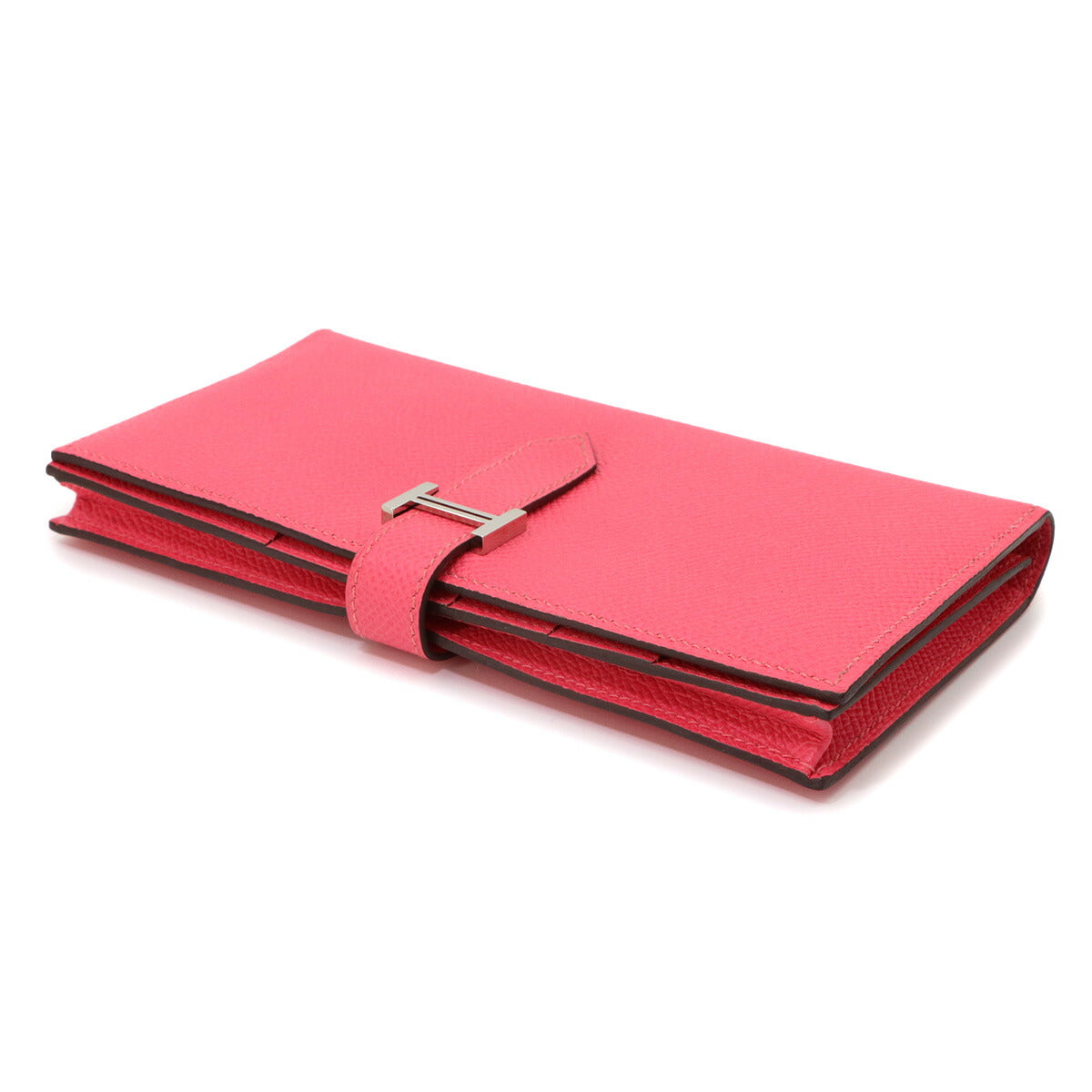 Bearn Souffle Long Wallet Veau Epsom Rose Azalee Purse