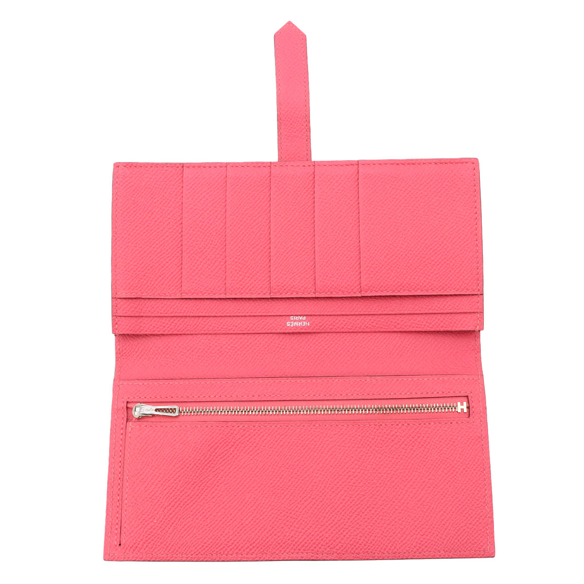 Bearn Souffle Long Wallet Veau Epsom Rose Azalee Purse