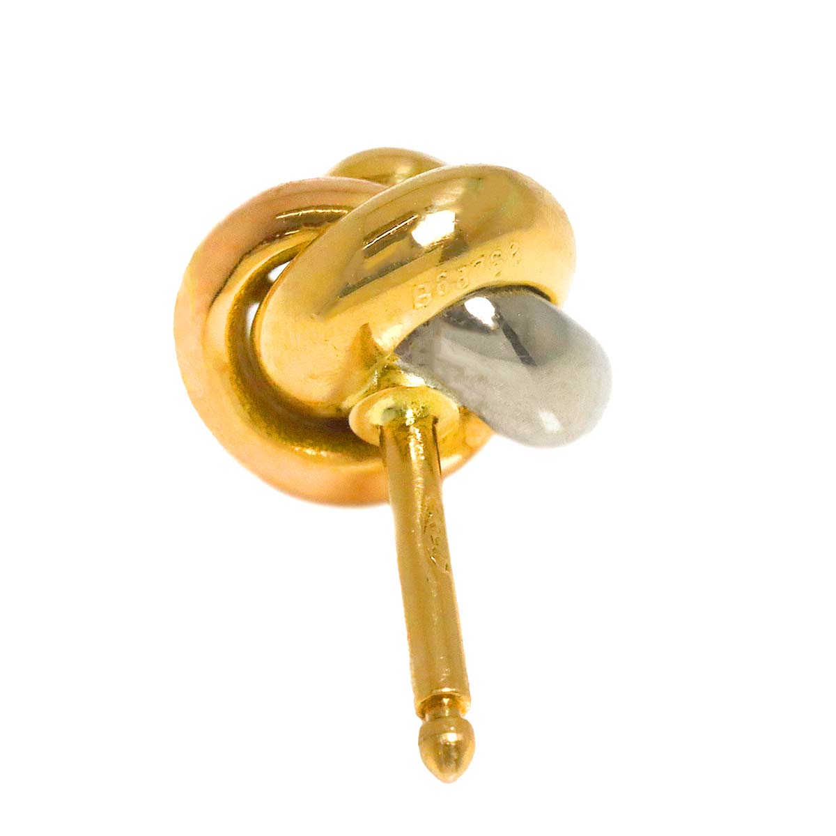 Trinity Sapphire Earrings Pierced 18K YG WG PG 750