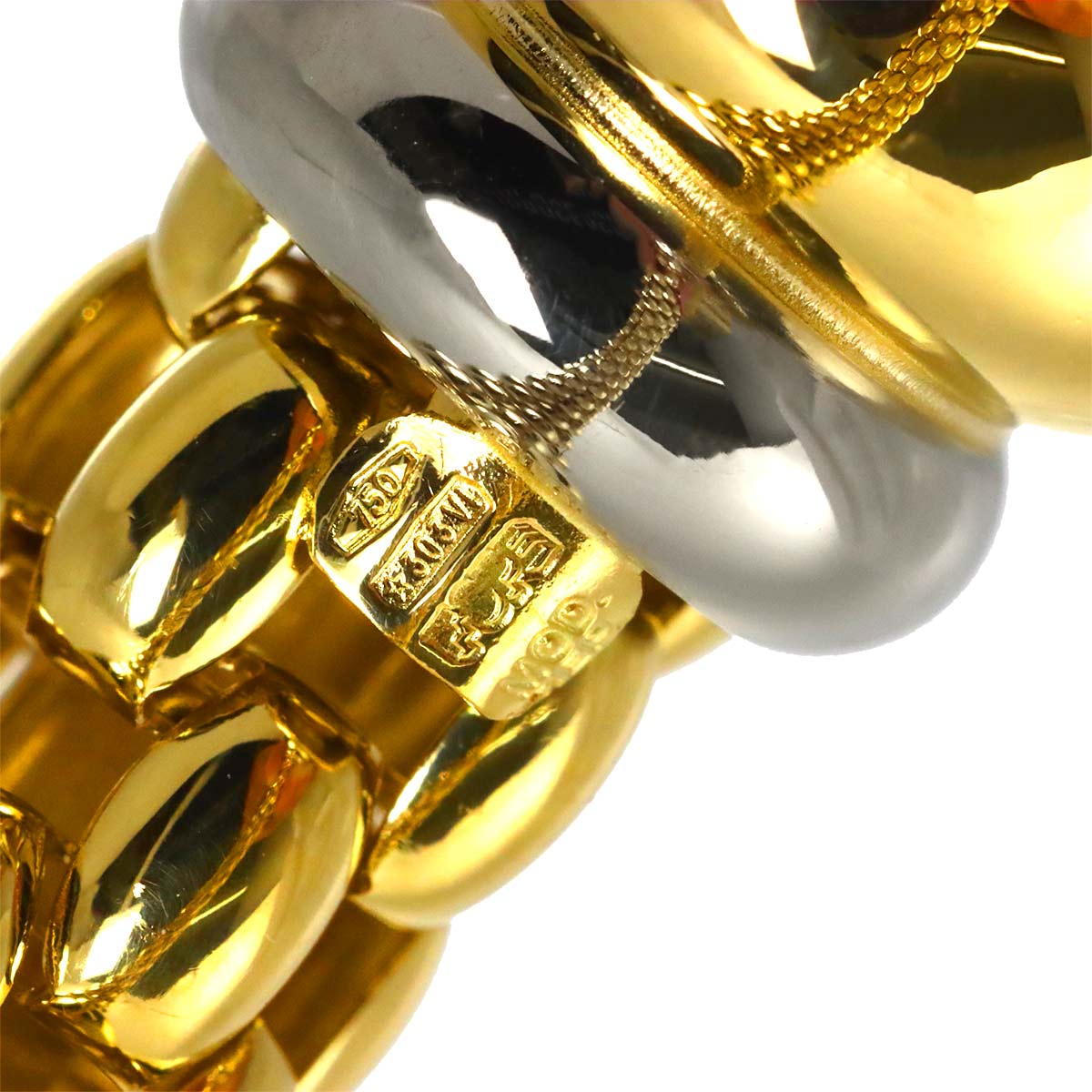 Flexit Sapphire Bracelet 18K YG WG Yellow White Gold 750
