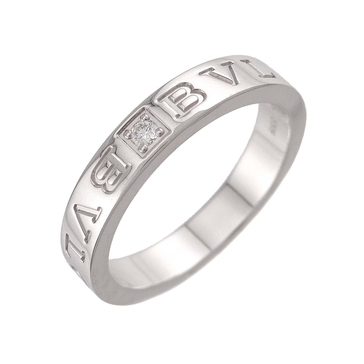 B-ZERO1 Diamond 1P Ring 18K WG 750 size8.25-8.75(US)