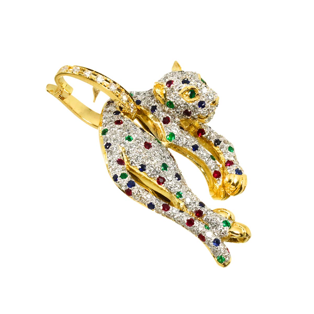 Diamond 1.75ct/0.15ct Multi Stone Pendant 18K YG Yellow Gold 750