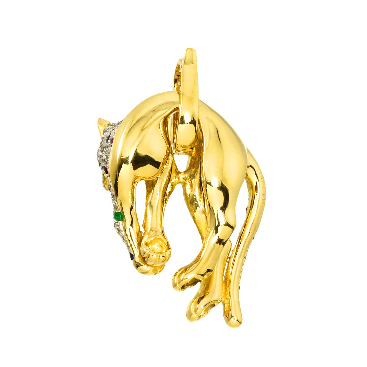 Diamond 1.75ct/0.15ct Multi Stone Pendant 18K YG Yellow Gold 750