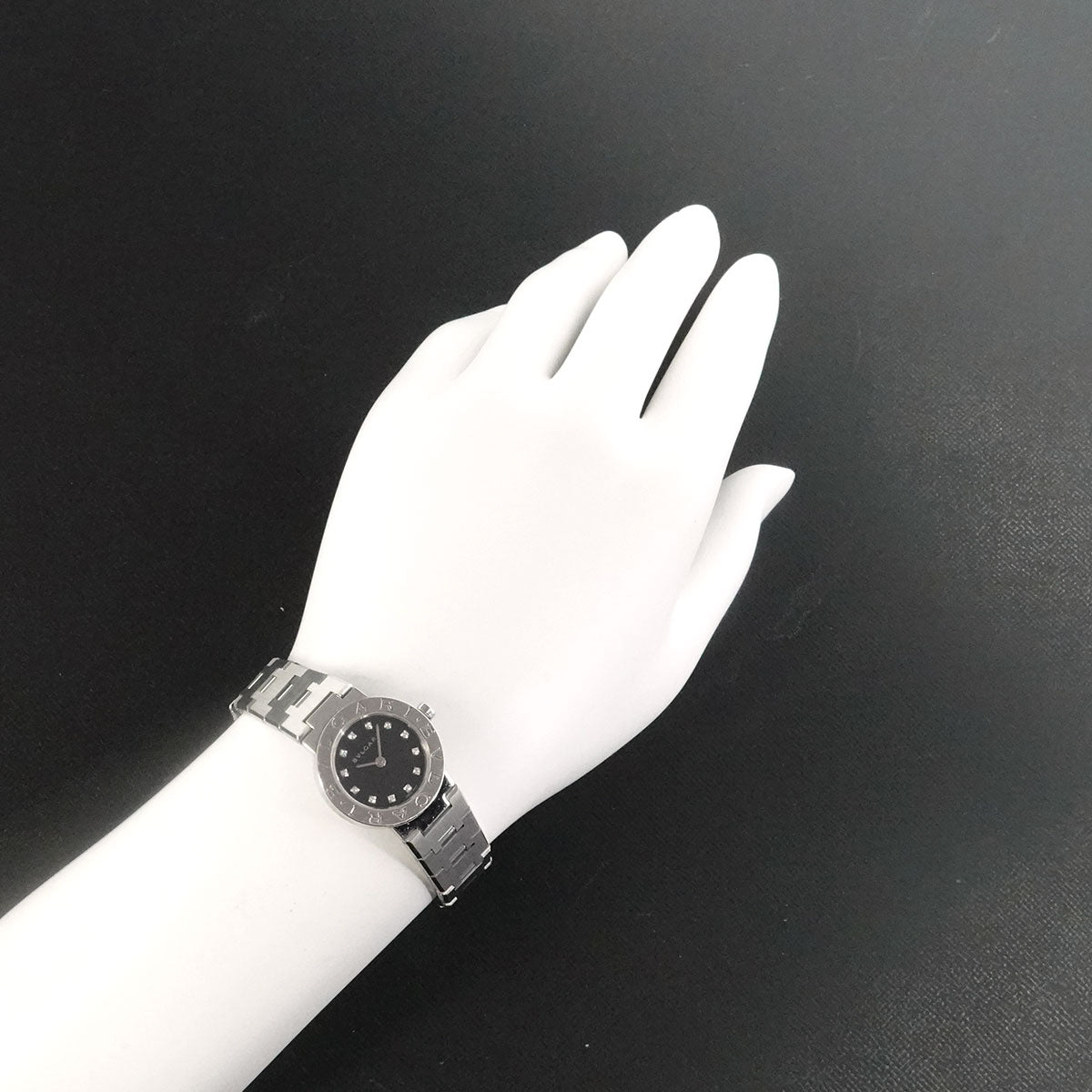 BVLGARIBVLGARI BB23SS 12P Diamond Quartz Silver Dial Ladies