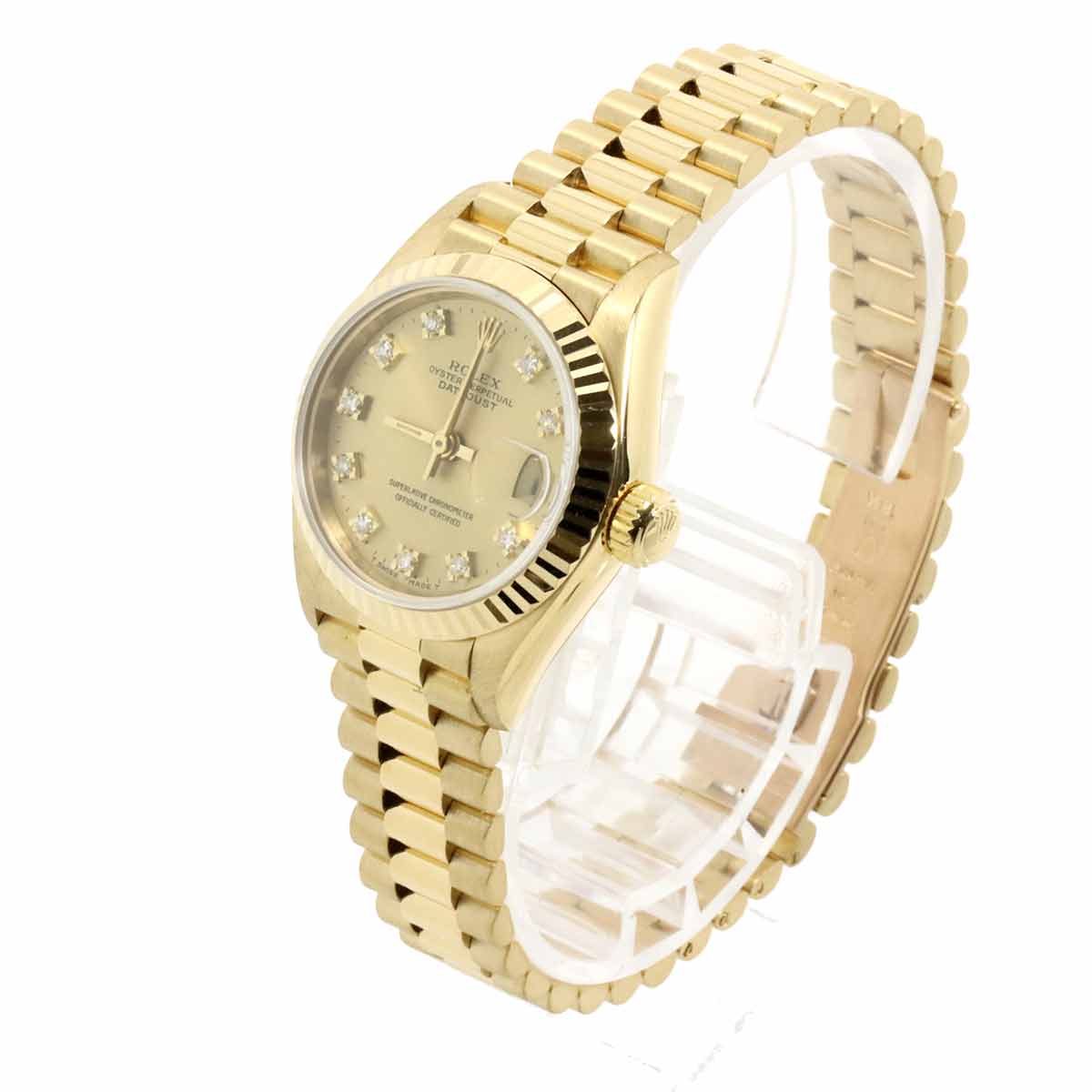 Datejust 69178G Serial R 750 YG 10P Diamond Gold Dial Ladies