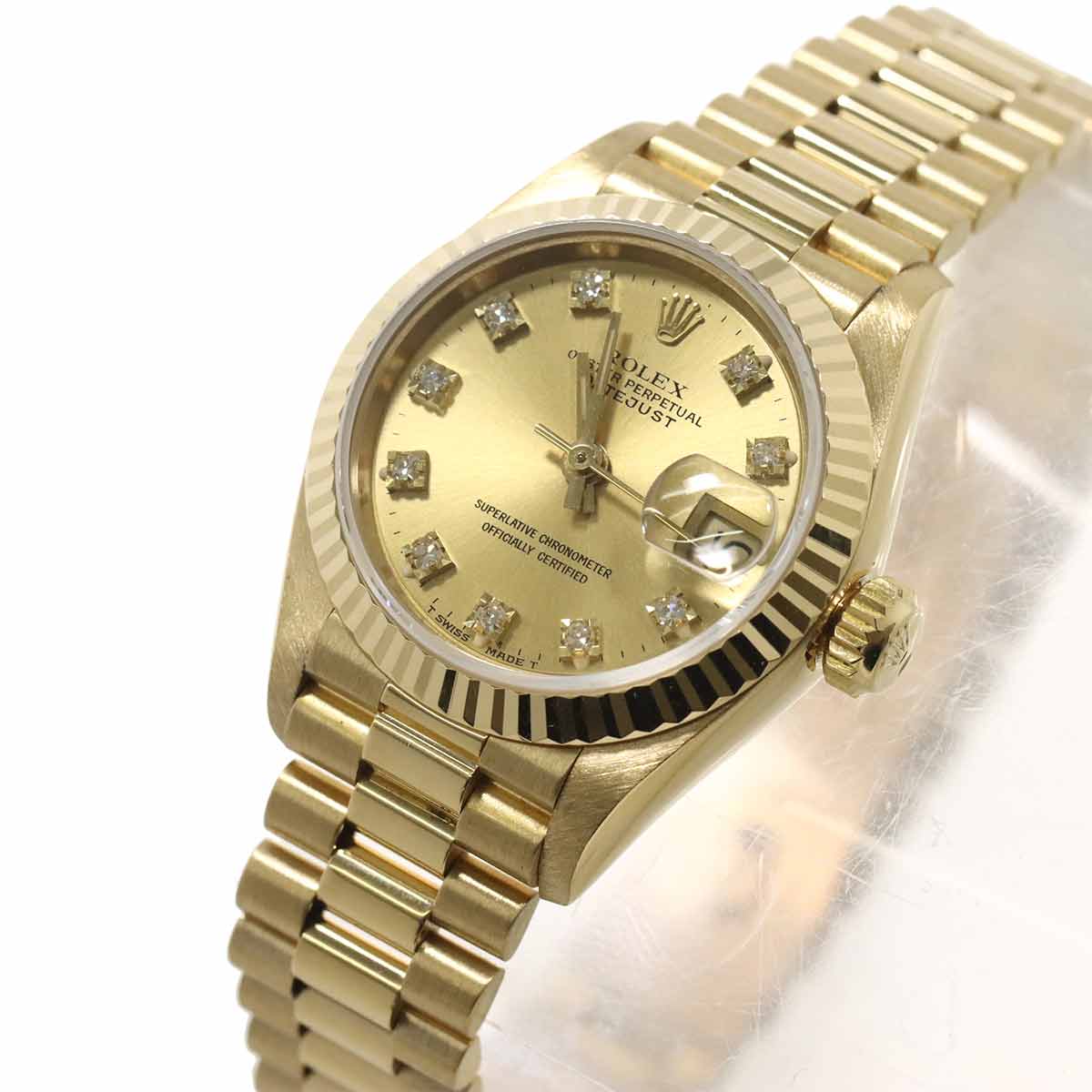 Datejust 69178G Serial R 750 YG 10P Diamond Gold Dial Ladies