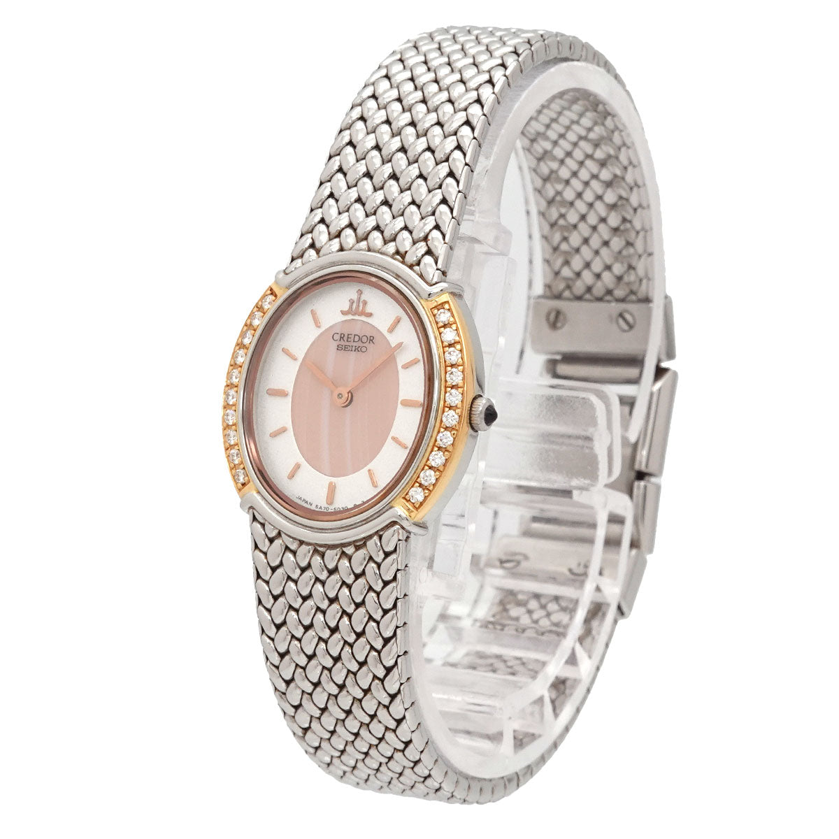 CREDOR GSWE986 Diamond K18PG Quartz Ladies Watch