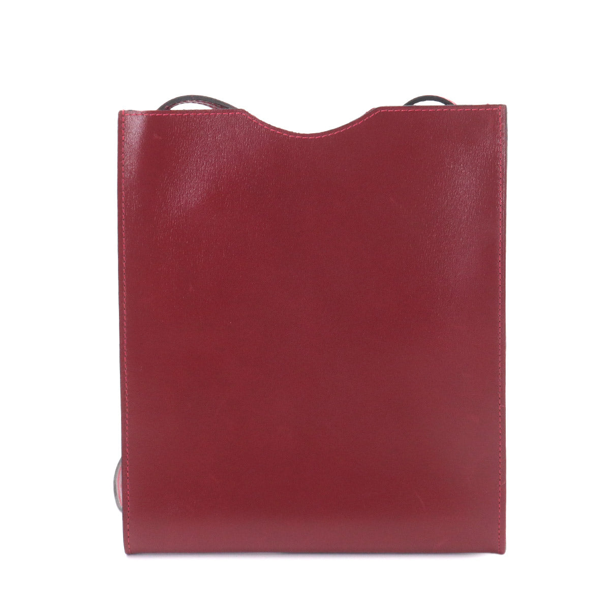 Onimaitou Shoulder Bag Box Calf Rouge H Purse Pochette