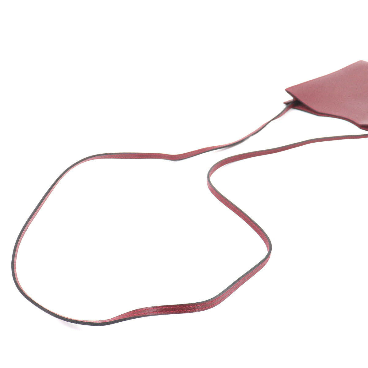 Onimaitou Shoulder Bag Box Calf Rouge H Purse Pochette