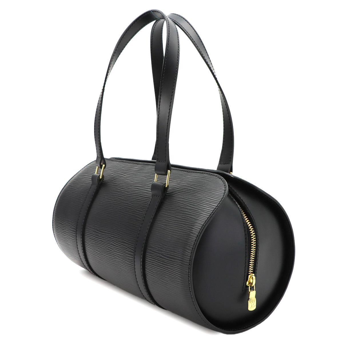 Epi Soufflot Hand Bag Leather Noir M52222 Purse