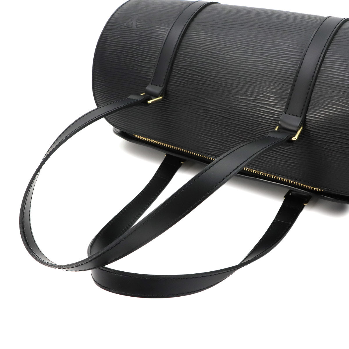 Epi Soufflot Hand Bag Leather Noir M52222 Purse