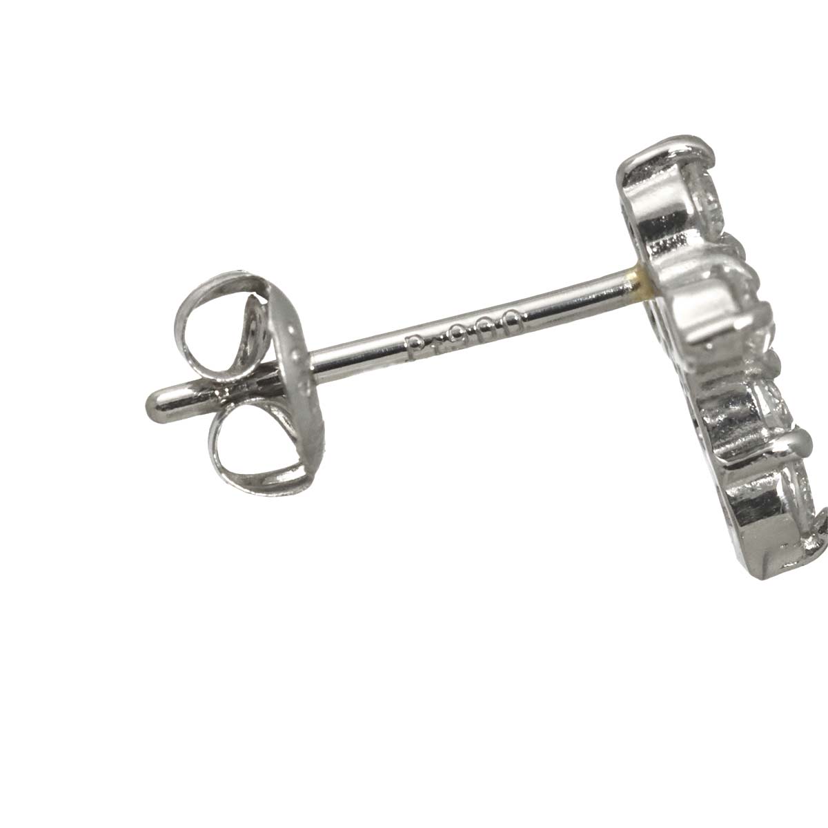 Diamond 0.15ct/0.15ct Earrings Pierced Pt Platinum