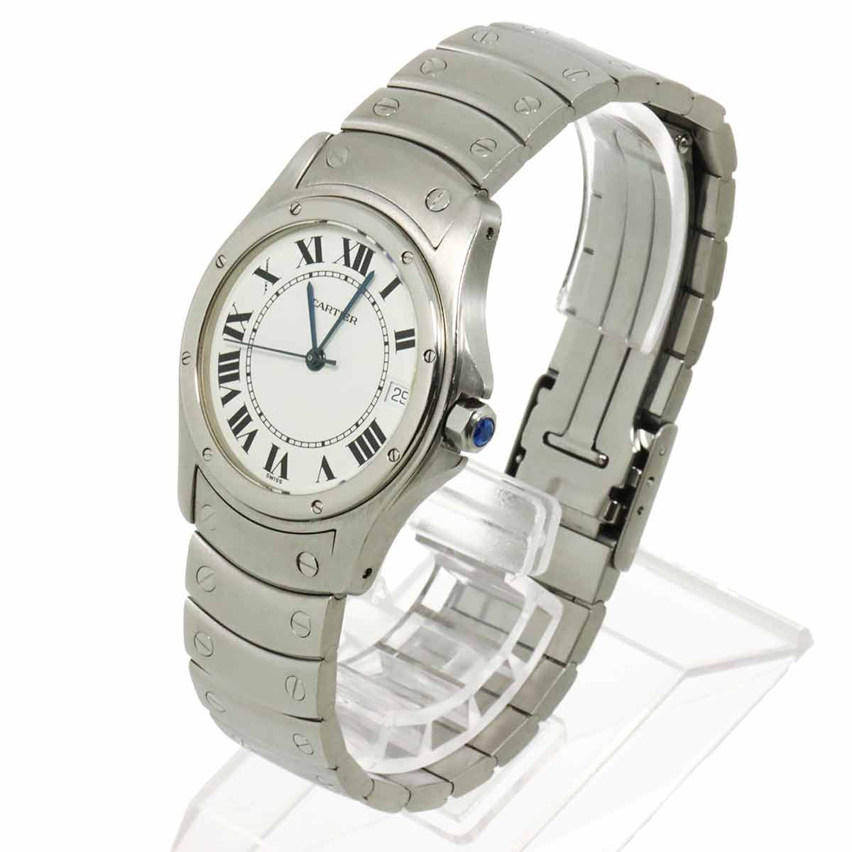 Santos Cougar LM W20026K1 Automatic White Dial Mens Watch