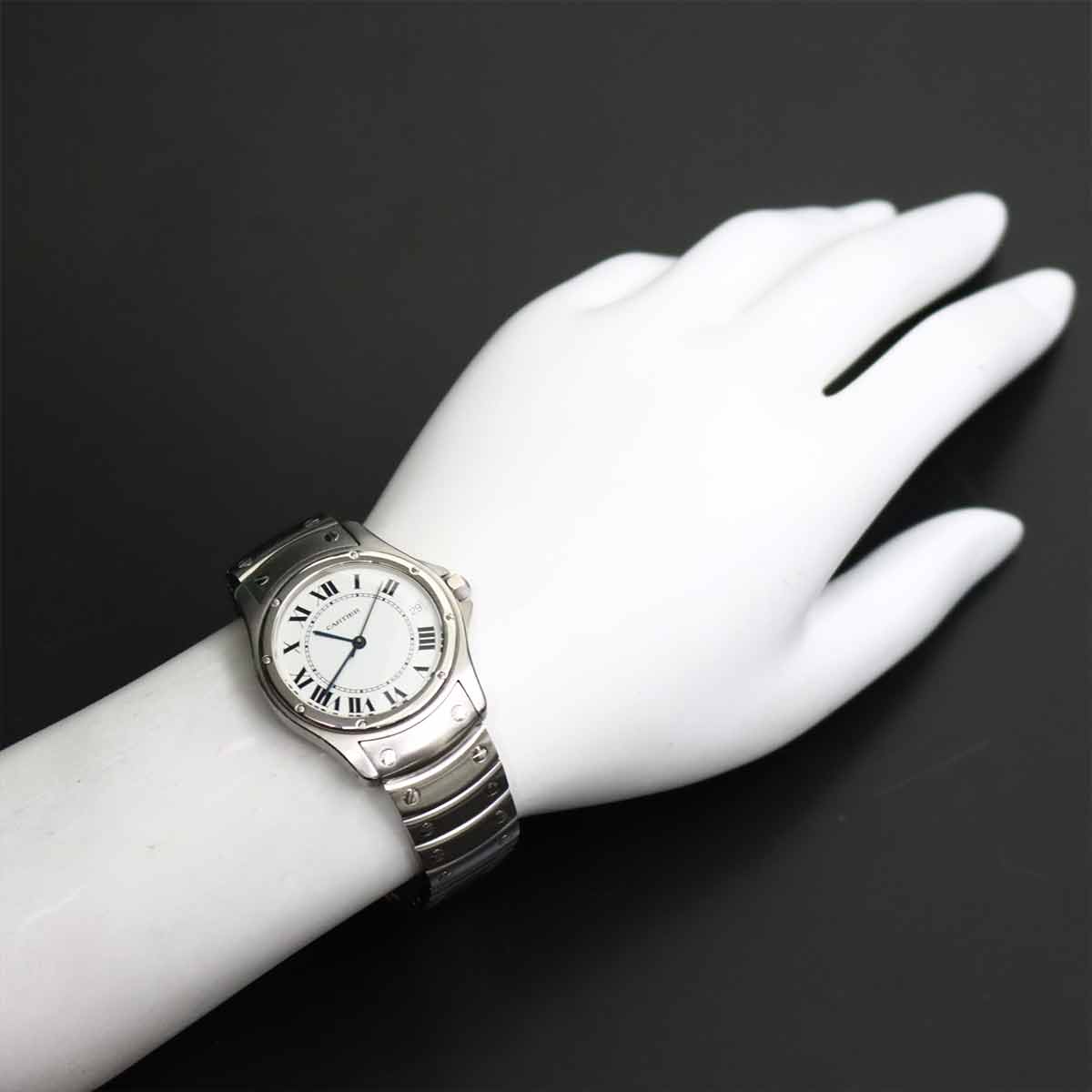 Santos Cougar LM W20026K1 Automatic White Dial Mens Watch