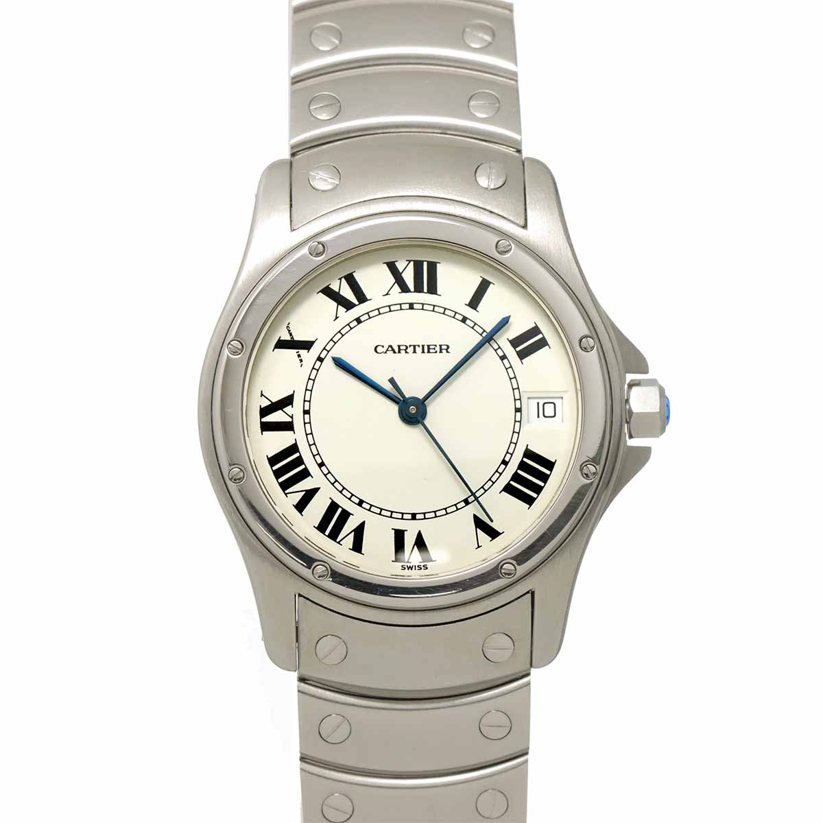 Santos Cougar LM W20026K1 Automatic White Dial Mens Watch