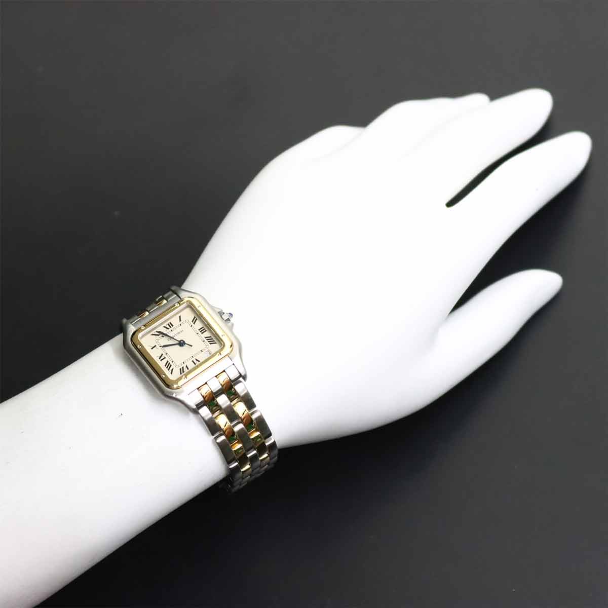 Panthere MM 2Row 83083242 YG Quartz Date Cream Dial Boys Watch